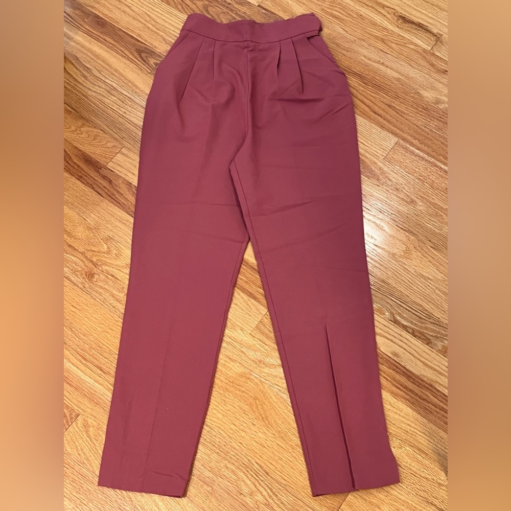 ASOS High Waist Tapered Pants with Elasticated Back US 0